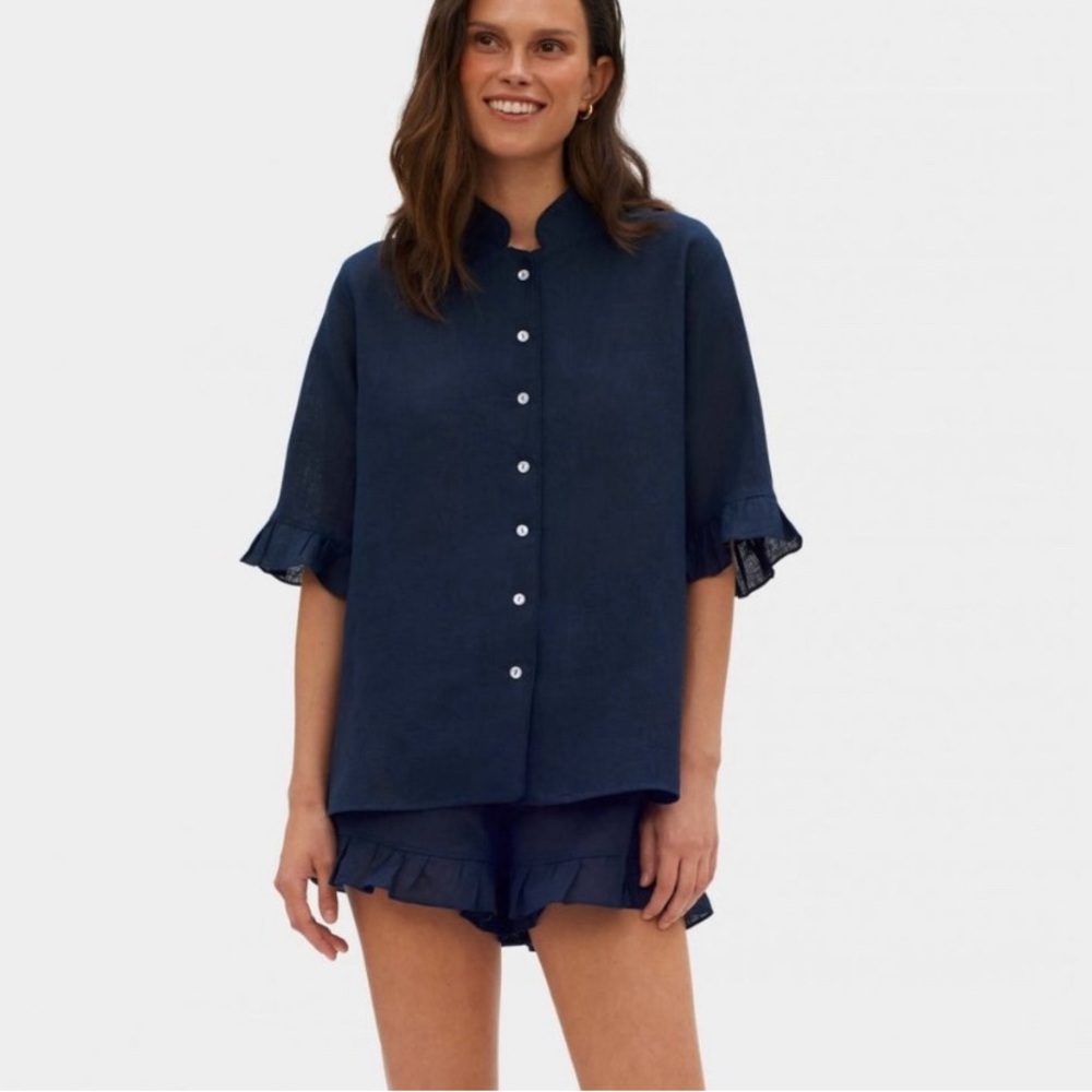 Sleeper linen sleep suit